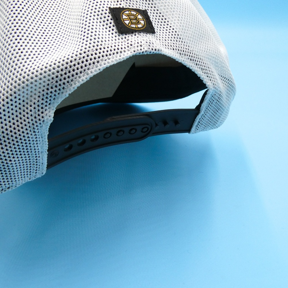 '47 Brand Hitch Hat Mens OSFA Boston Bruins Black White Mesh brrr° Cooling NHL - Picture 6 of 7